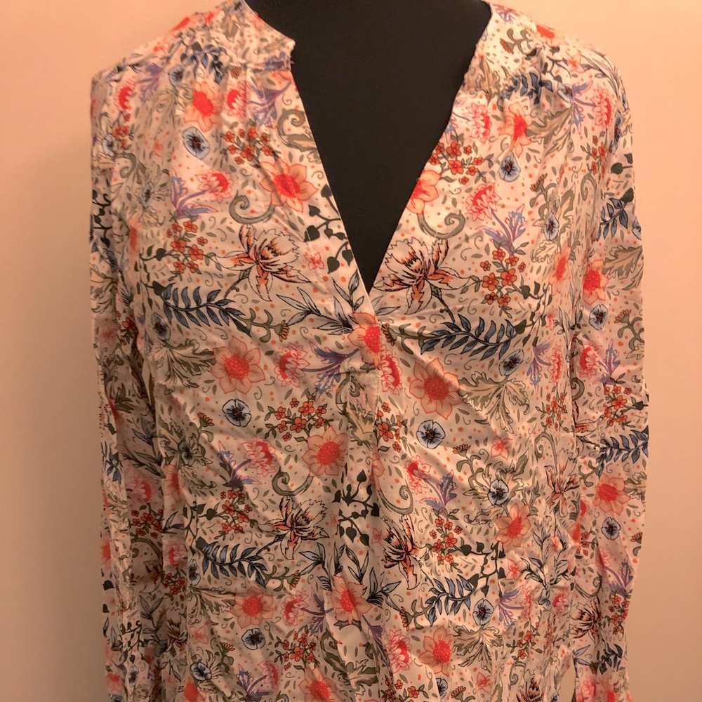 DKNY - Sz Medium - Long Sleeve Blouse